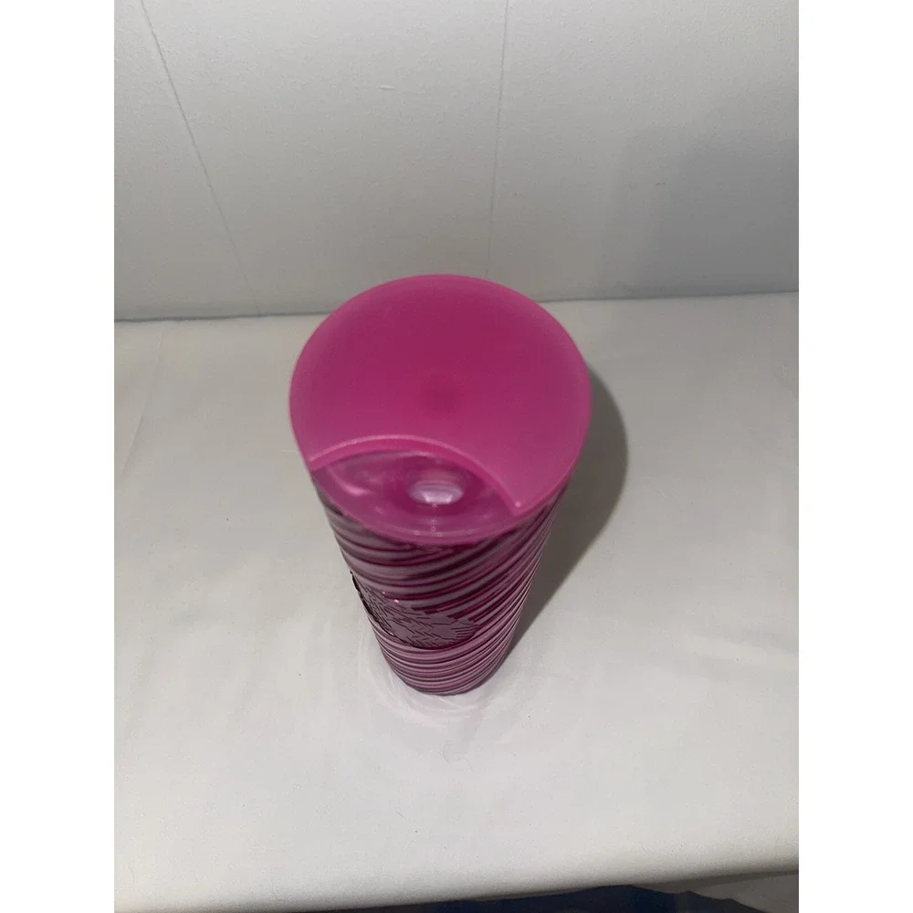 Starbucks‎ Acrylic Pink 2022 Christmas Spiral Tumbler 16oz New